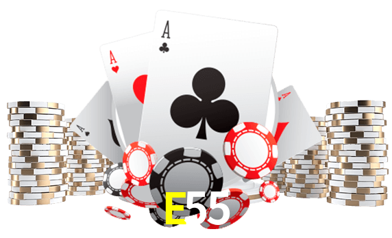 Jogue jogos de pôquer em E55